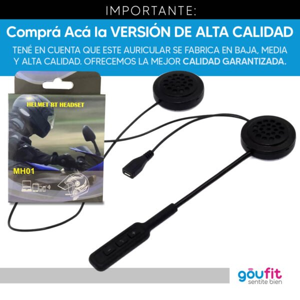 Auriculares Bluetooth Casco Moto MH01 - Image 4