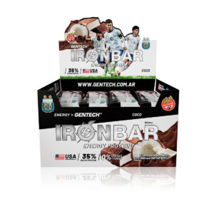 Gentech Iron Bar Energy Protein Sabor Coco 20u