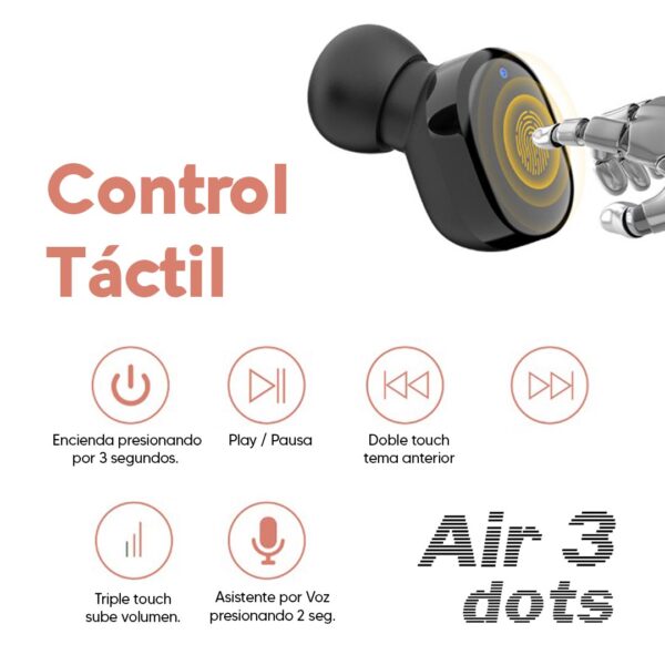 Auriculares Air 3 Dots Bluetooth 5.1 - Image 3